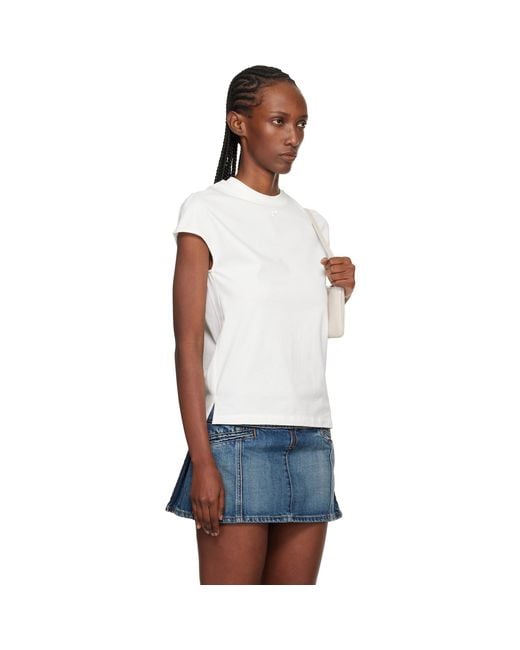 Courreges Black Oversized T-Shirt