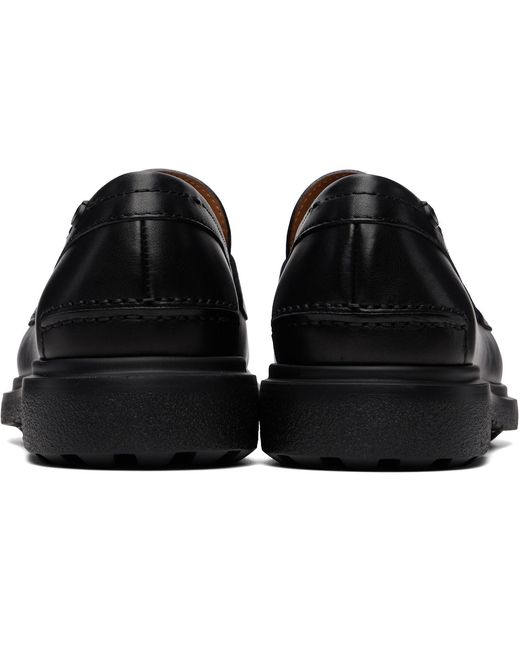 Ferragamo Black Brema Loafers for men