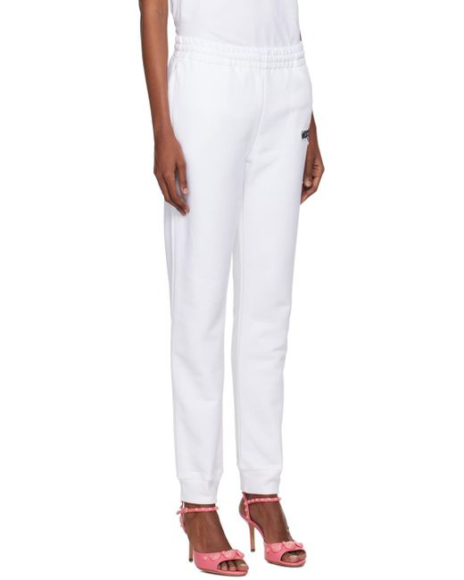 Pantalon de détente puzzle bobble blanc Moschino en coloris White