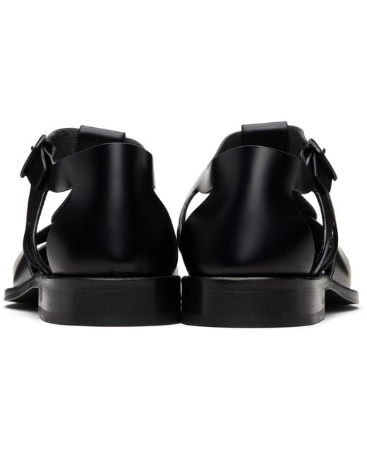 Hereu Black Pesca Sandals for men