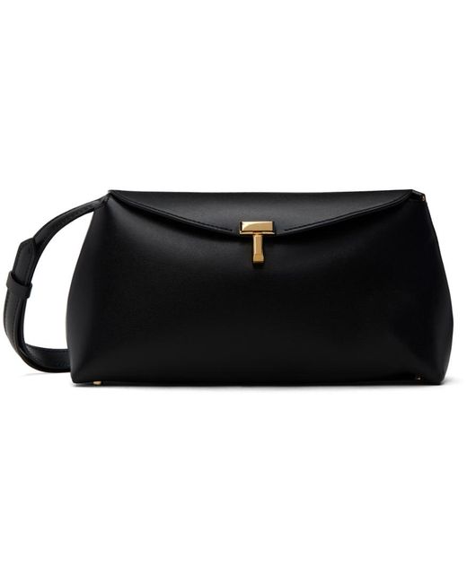 Totême  Toteme Black T-lock Clutch Bag
