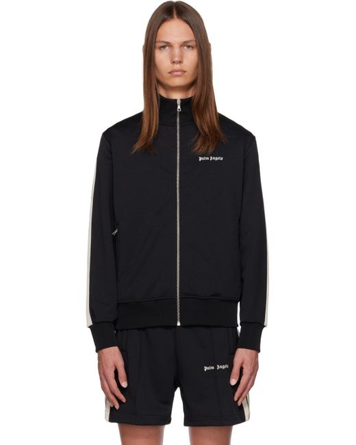 Palm Angels Black New Classic Track Jacket for men