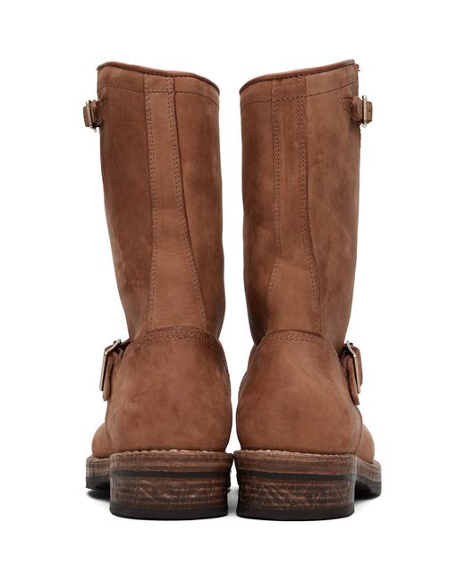 Visvim Brown T.W.O. Folk Boots for men