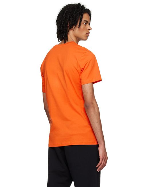 Moschino Orange Teddy Bear T-shirt for men