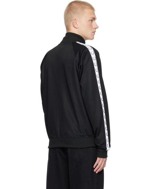 メンズ Fred Perry F Perry Taped トラックジャケット Black