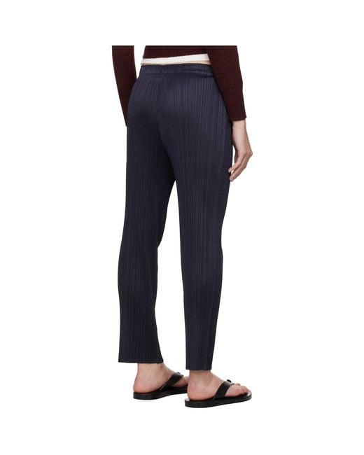 Pleats Please Issey Miyake Blue June New Colorful Basics 4 Trousers