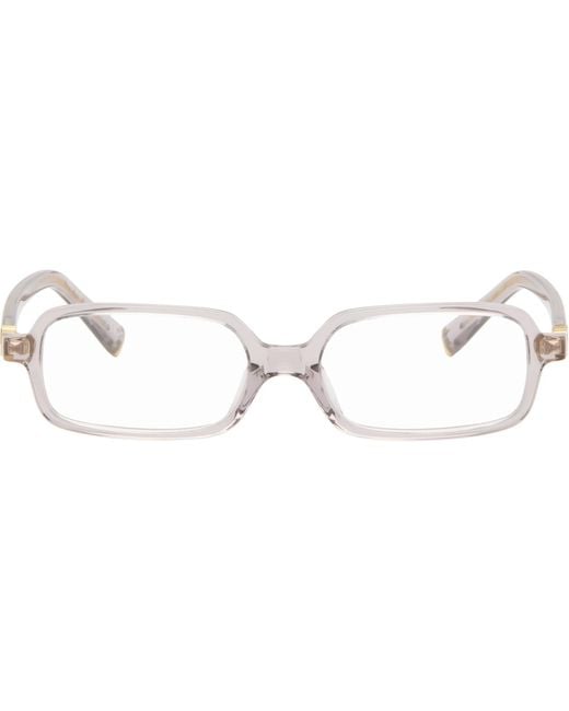 Miu Miu Black Rectangle Glasses