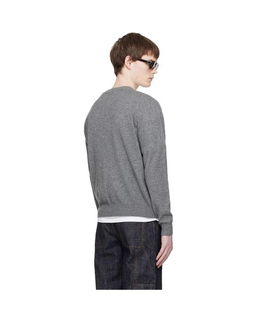 Entire studios Black Knit V Neck Sweater for men