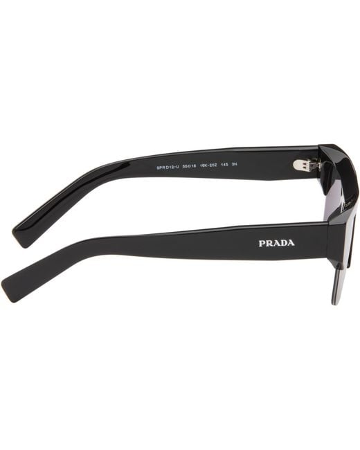 Prada Gray Square Sunglasses for men