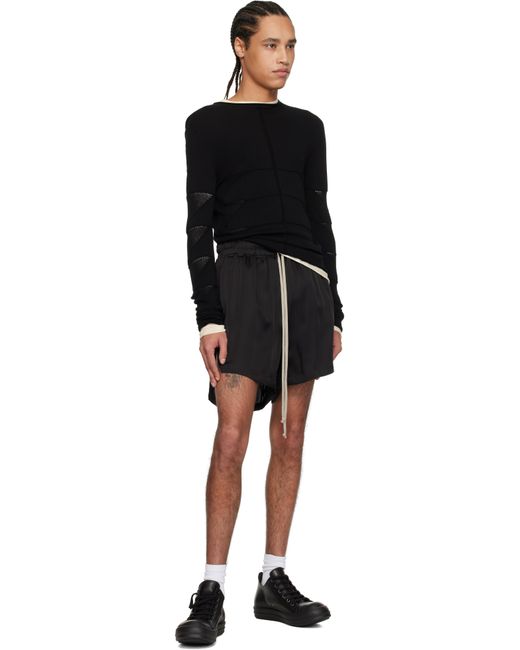 メンズ Rick Owens ブラック Hollywood ローカットスニーカー Black