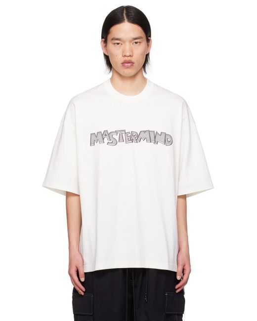 メンズ Mastermind Japan ホワイト Metal Tシャツ White