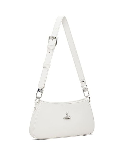 Vivienne Westwood White Tasha Shoulder Phone Bag