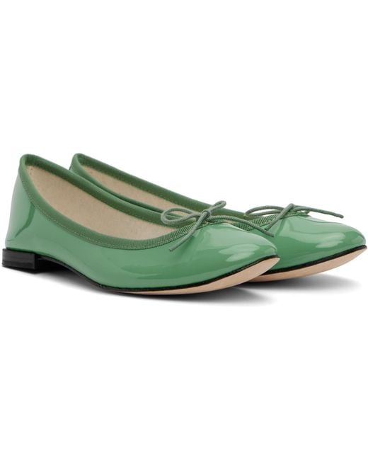 Repetto Green Ssense Exclusive Cendrillon Ballerina Flats