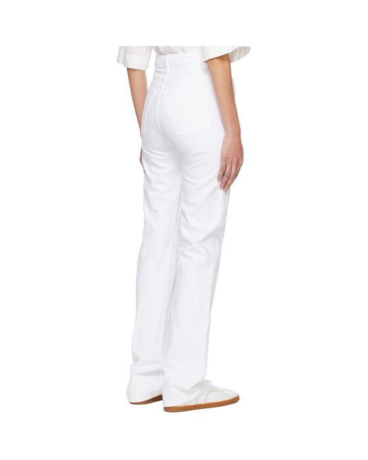 Khaite White 'the Danielle' Jeans
