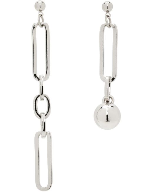 Justine Clenquet White Ali Earrings