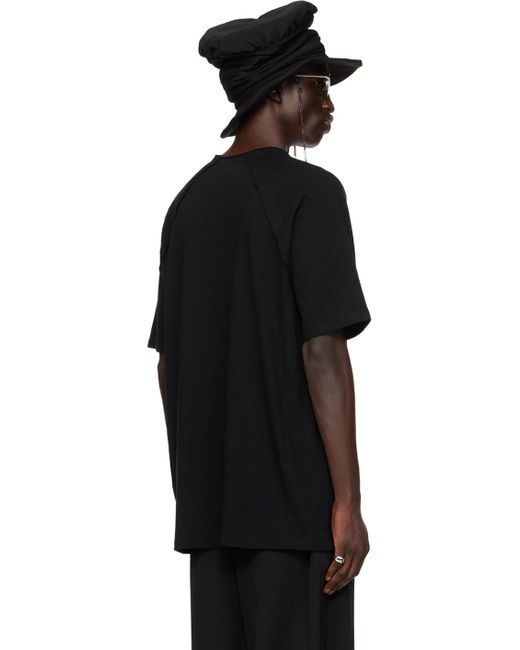 Yohji Yamamoto Black Raglan T-shirt for men