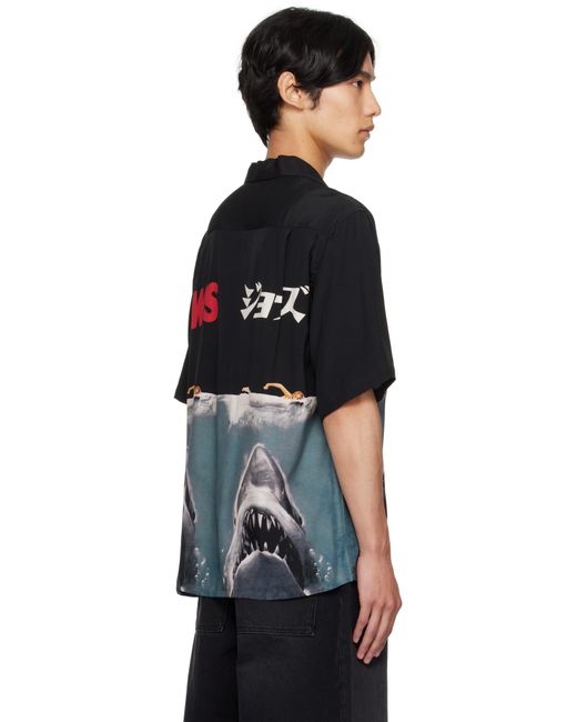 Wacko Maria Black 'Jaws' /Shirt for men