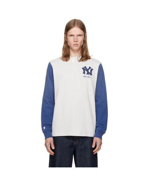 Polo Ralph Lauren Blue Mlb Edition Yankees Henley for men