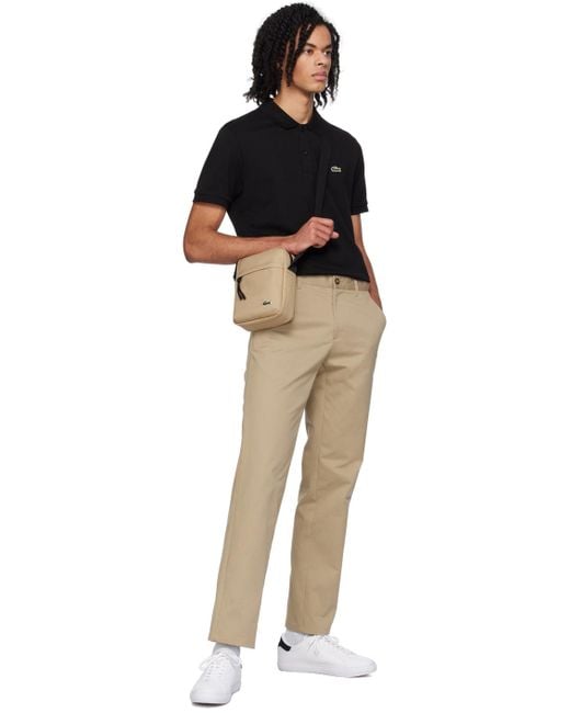 Lacoste Black Slim Fit Polo for men