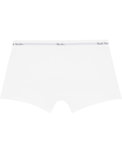 Paul Smith Black Five-pack White Boxers for men