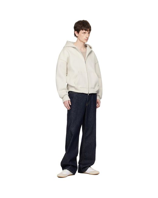 Seventh White Off- V2 Zipped Hoodie for men