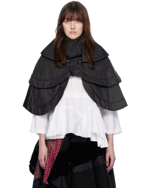 Comme des Garçons TAO ruffle-embellished cotton blouse - Black