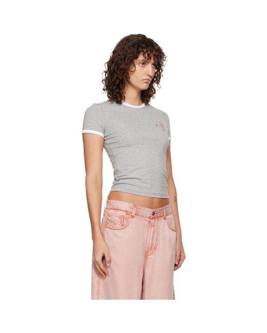 DIESEL Multicolor Slim Dolphin Print T-Shirt