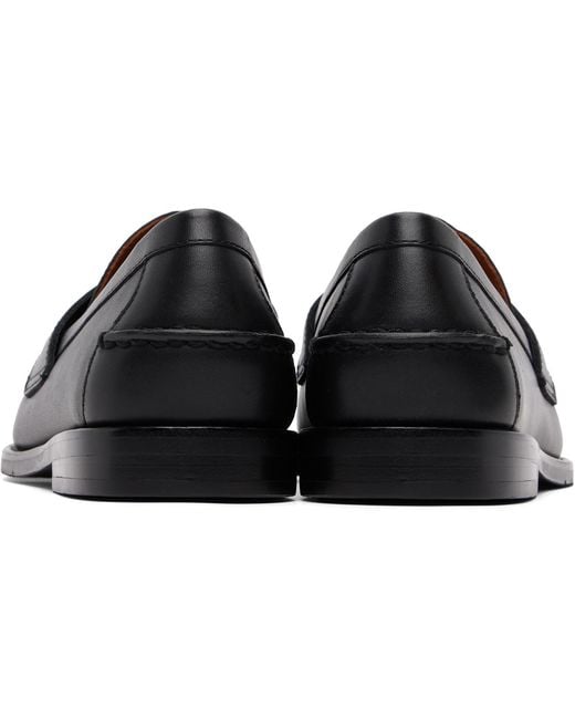 Polo Ralph Lauren Black Alston Leather Penny Loafers for men