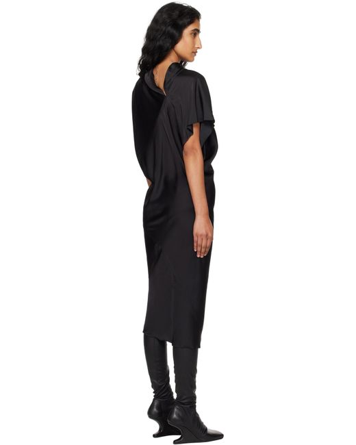Rick Owens Black Concordians Seb Midi Dress