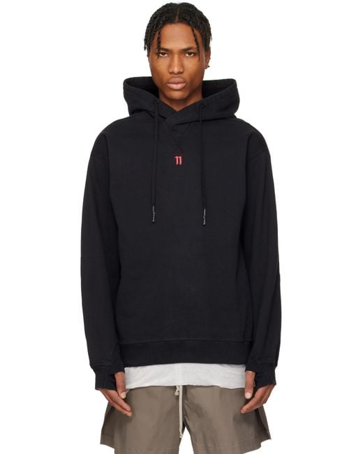 Boris Bidjan Saberi 11 Black H2 Hoodie for men