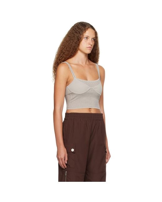 Dion Lee Multicolor Gray Serpent Tank Top