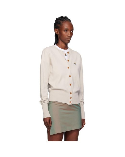 Vivienne Westwood Natural Taupe Bea Cardigan