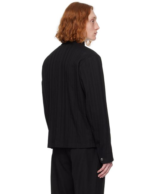 Blouson noir à rayures gaufrées Paul Smith pour homme en coloris Black