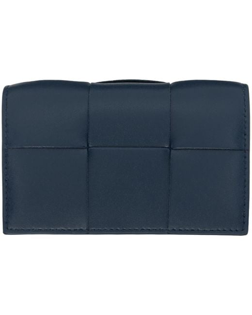 Bottega Veneta Blue Cassette Business Card Holder for men