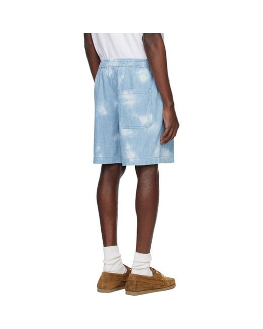 Isabel Marant Blue Thydra Shorts for men
