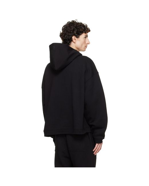 Represent Black Initial Boxy Hoodie for men