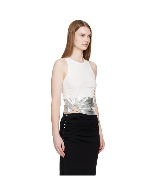 Rabanne Black Piercing Tank Top