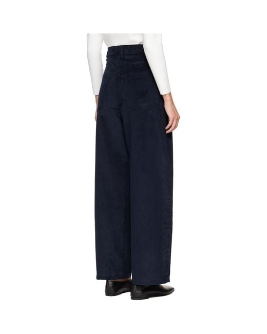 Rohe Blue Bruun Signature Baggy Corduroy Trousers
