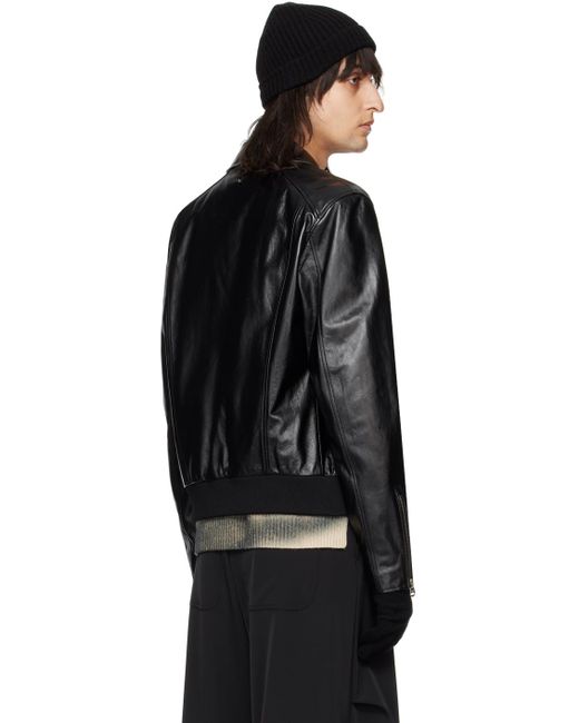 Mackage Black Chance Leather Jacket for men