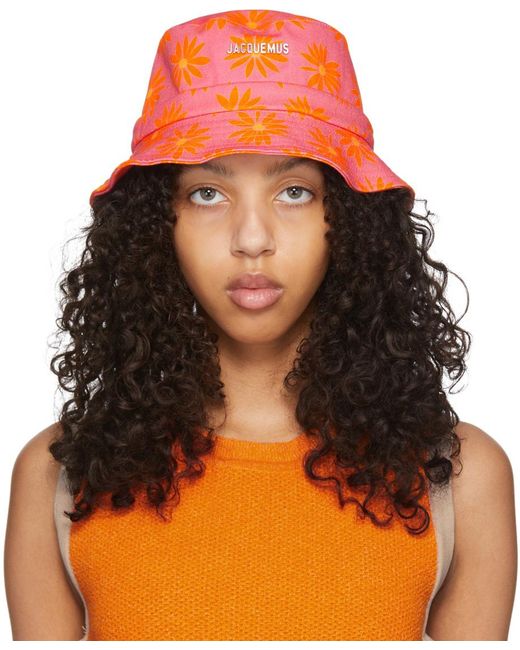 Jacquemus Cotton 'le Bob Gadjo' Hat in Orange Lyst UK