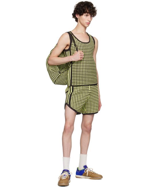 メンズ Wales Bonner Adidas Originalsエディション ーン&ブラウン ニット タンクトップ Green