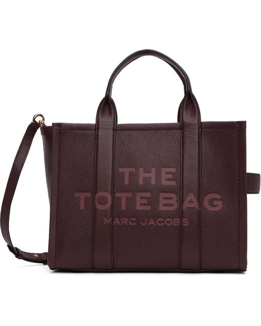 Marc Jacobs Brown Burgundy 'the Leather Medium Tote Bag' Tote