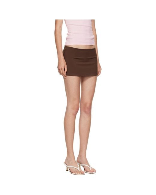 GUIZIO Black Ssense Exclusive Micro Stretch Miniskirt