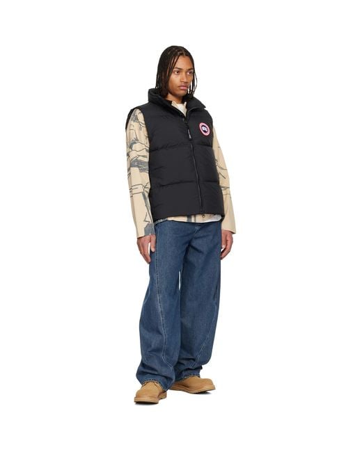Canada Goose Black Lawrence Puffer Down Vest for men