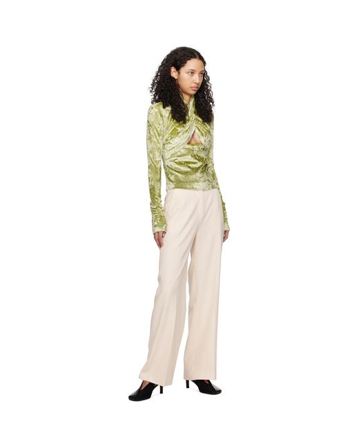 Nanushka Multicolor Green Iride Long Sleeve T-shirt