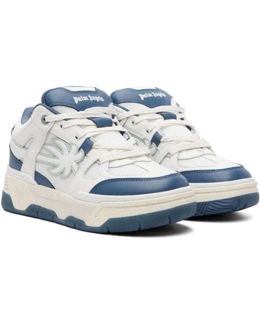 Palm Angels Blue Palm Skate Sneakers for men
