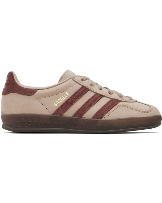 Adidas Originals Black Taupe Gazelle Indoor Sneakers