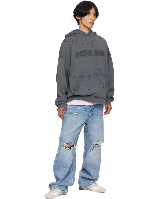 Ksubi Blue Maxx Striker Trashed Jeans for men
