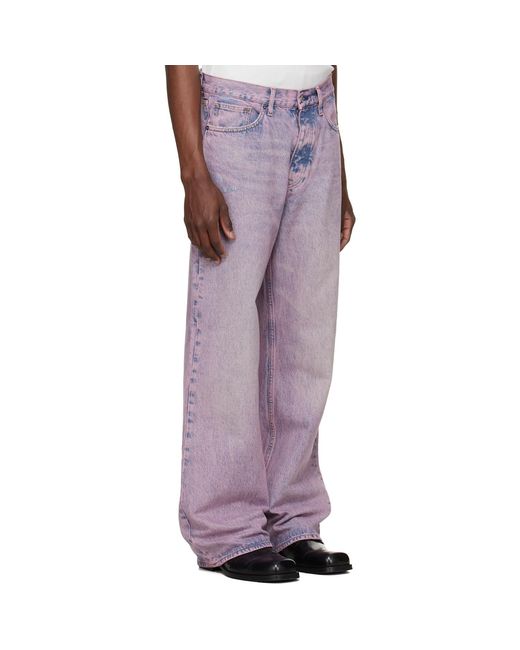 sunflower Purple Relaxed Boot Jeans for men