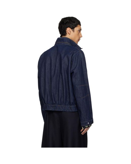 Dries Van Noten Blue Varington Denim Jacket for men